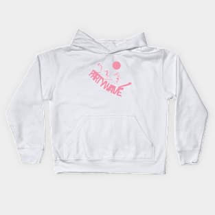 Party Wave Pink Kids Hoodie